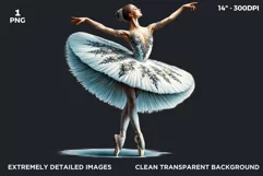 Watercolor Ballerina Watercolor clipart, ballet Dancer png Product Image 2