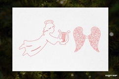 3D Christmas Angel Ornament Laser Cut | Glowforge | SVG Product Image 3