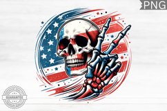 4th of July Skeleton - 4th Of July PNG Design Product Image 1