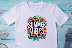 Retro Floral Summer Vibes PNG for Sublimation Product Image 3