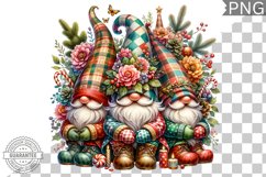 Christmas Gnome Sublimation - Clipart PNG Design Product Image 1