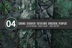 Stone Clover Texture Digital Paper Product Image 1