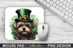 St. Patrick&#039;s Day DOG Sublimation Mouse Pad Design Product Image 1