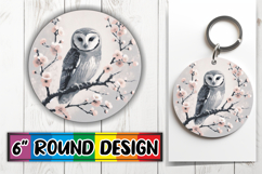 Unique Sublimation Round Ornaments PNG, Birds Product Image 1