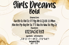 Girls Dreams Font Family, Cute Handwritten Font Bundle Product Image 5