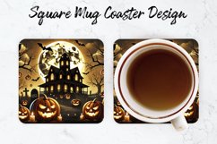 Halloween House Mug coaster | Coaster | Sublimation Design Product Image 1