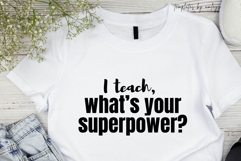 Funny Teacher Shirt Superhero Teacher Gift Editable Canva Product Image 1