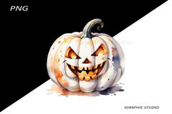 Halloween white Pumpkin Clipart Product Image 1