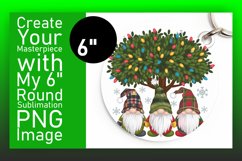 Stylish Round Design for Sublimation , Gnomes Product Image 1