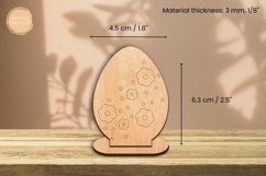 Coloring Easter Egg Laser Cut | Glowforge | SVG Product Image 3