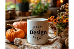 Thanksgiving 11oz white blank Coffee Mug Mockup Product Image 1