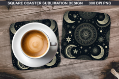 Halloween Coaster Sublimation, Halloween Coaster PNG Design Product Image 1