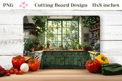 Kitchen Cutting Board Sublimation, Home Cutting Board PNG Product Image 1