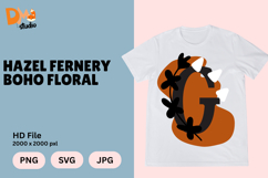 Hazel Fernery Boho Floral Monogram Product Image 1
