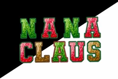 Nana Claus Faux Sequin for Sweatshirt, Sublimation Design Product Image 4
