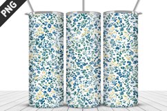 Flowers Tumbler Wrap | Sublimation Design | Tumbler PNG Product Image 1