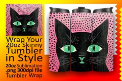 Playful Cat Posse Tumbler: Sublimation Delights Product Image 1