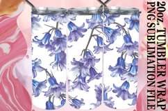 Elegant Flower Pattern Tumbler Wrap - BlooDecorative Sublima Product Image 1