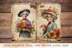 Printable Junk Journal Pages grandma 9 Product Image 1