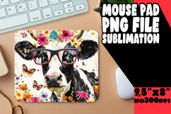 Cozy Cow Sublimation Mouse Pad - Homely Farmhouse Feel Product Image 1