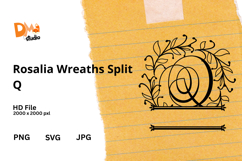 Rosalia Wreaths Split Monogram Product Image 1