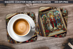 Christian Coaster Sublimation, Christian Coaster PNG Design Product Image 1