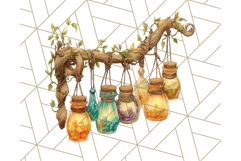 Woodland Potion Clipart Forest Apothecary Elements PNG Product Image 5