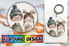 Boho Circle &amp; Keychain PNG Product Image 1