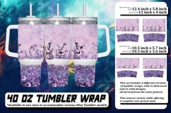 Gleaming Flower Leopard Print Wrap 40oz Product Image 1