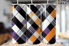 Halloween Plaid Pattern Tumbler Wrap - High Quality 300 Dpi Product Image 1