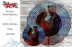 Christmas Wind Spinner Sublimation, Love Wind Spinner Design Product Image 1