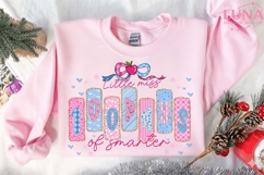 100 Days of School Png, Little miss 100 Days Smarter Product Image 3