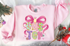 Preppy Coquette Easter Png, Easter Pastel Png, Happy Easter Product Image 3