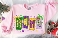 Mardi Gras Mama png, Preppy Mardi Gras Png, Mardi Gras PNG Product Image 3