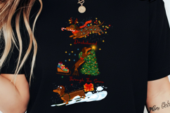 Merry Christmas Dachshund Dog PNG, Christmas Dog Png Product Image 2