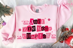 Just One More Chapter Png, Book Lover Png, Book Quote Png Product Image 2