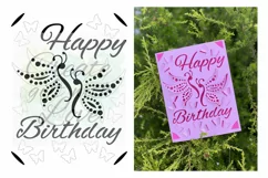 Pop up Happy Birthday Card SVG template cut file for Cricut Product Image 2
