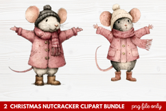 2 Christmas Nutcracker Clipart | Festive Holiday Nutcracker Product Image 1