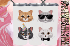 Radiant Memories 20oz tumbler wrap, Funny Cat Product Image 1