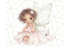 Pastel Fairies and Butterflies PNG, Spring Fantasy Clipart Product Image 5