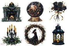 Gothic Christmas Clipart Product Image 2