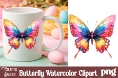 Butterfly Flowers Clipart Bundle Sublimation png Butterfly Product Image 7