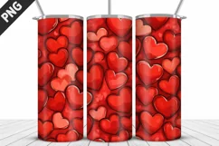 Valentines Love Skinny Tumbler PNG Wrap| Valentines Tumbler Product Image 2