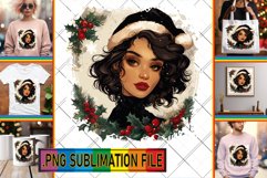 Joyful TSHIRT Designs Ideas PNG, Xmas Girl Product Image 1