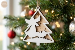 Nativity Scene Ornaments SVG Bundle | Christmas | Laser Cut Product Image 8