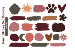 1050 Brush Stroke the Mega Svg Designs Bundle, Keychain Svg Product Image 6