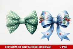 Christmas Tie Bow Sublimation Clipart Product Image 1