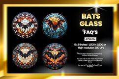 Bat Stained Glass - 04 Variations Product Image 1