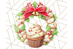 Cozy Christmas Bakery Clipart PNG, Holiday Cookie Art Product Image 5