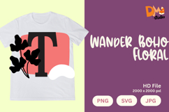 Wander Boho Floral Monogram Product Image 1